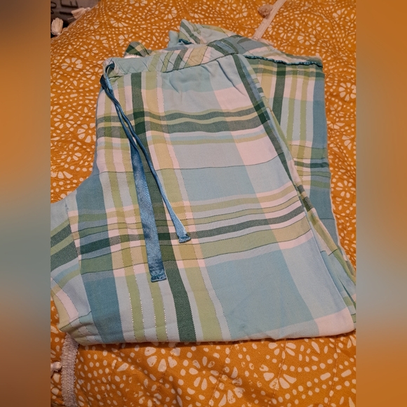 Secret Treasures Other - Secret Treasures GUC Plaid pajama in Blue, Green, and Pink,with some sparkle